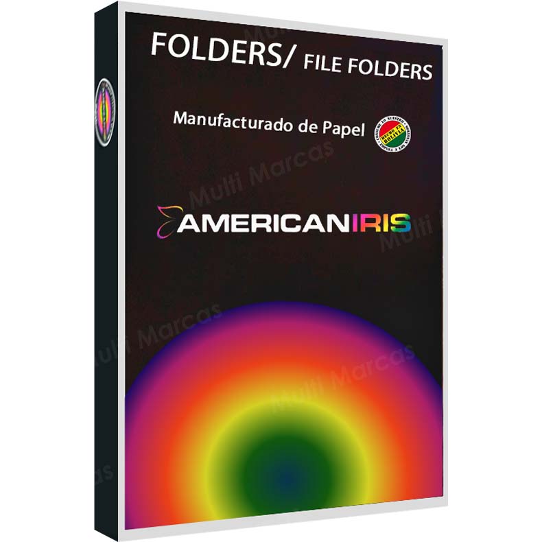 Paquete de 100 Unidades de Folder Color Negro Tamaño Oficio