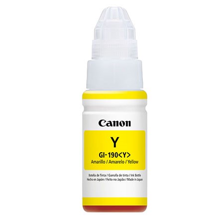 Tinta Original GI-190 para Impresora Canon Color Amarillo / Yellow 70 ml.