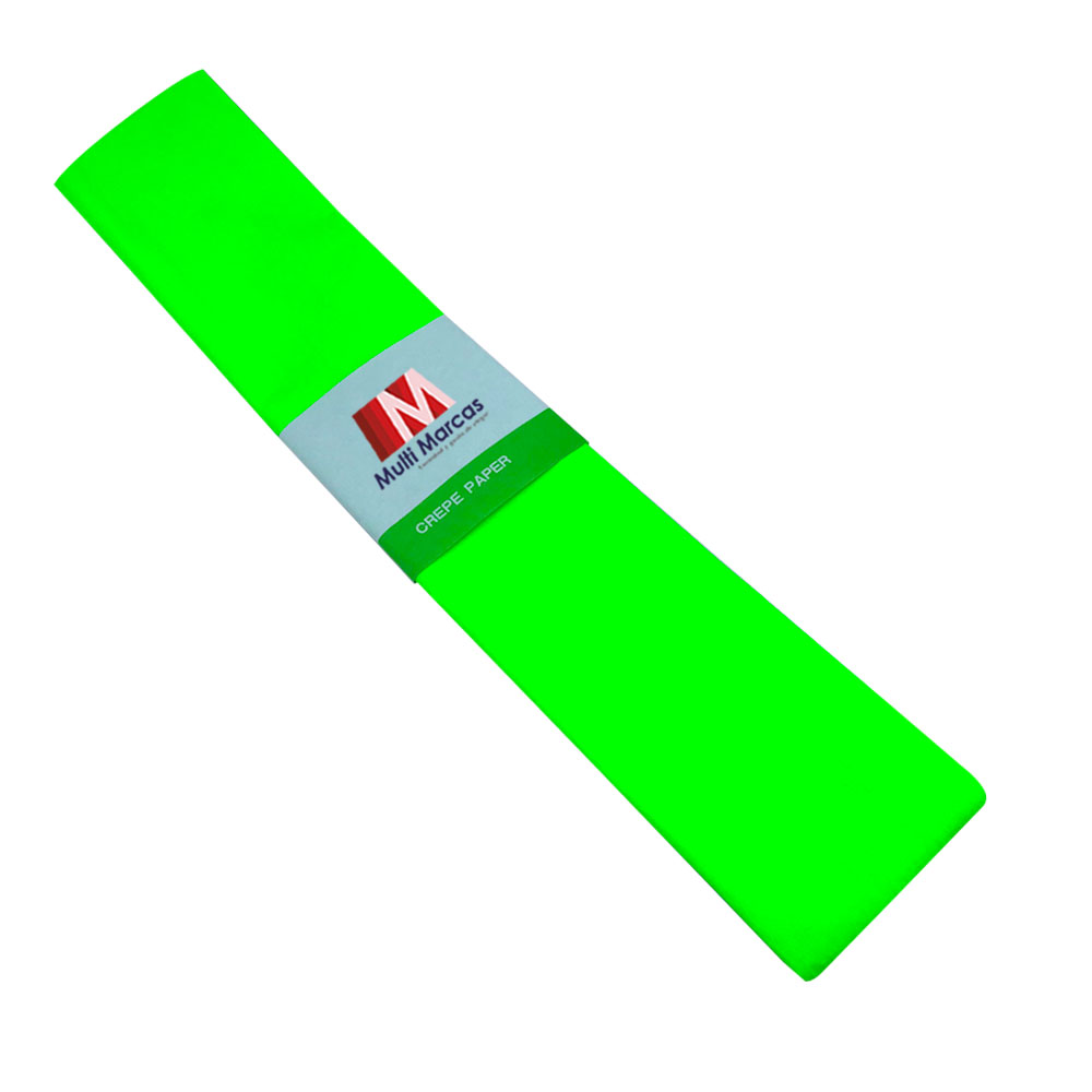 Rollo de Papel Crepé (50 x 150 cm) Fluorescente Verde