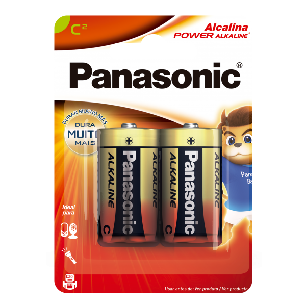 Blister de 2 Pilas / Baterías Alcalinas C, 1.5 V - Panasonic