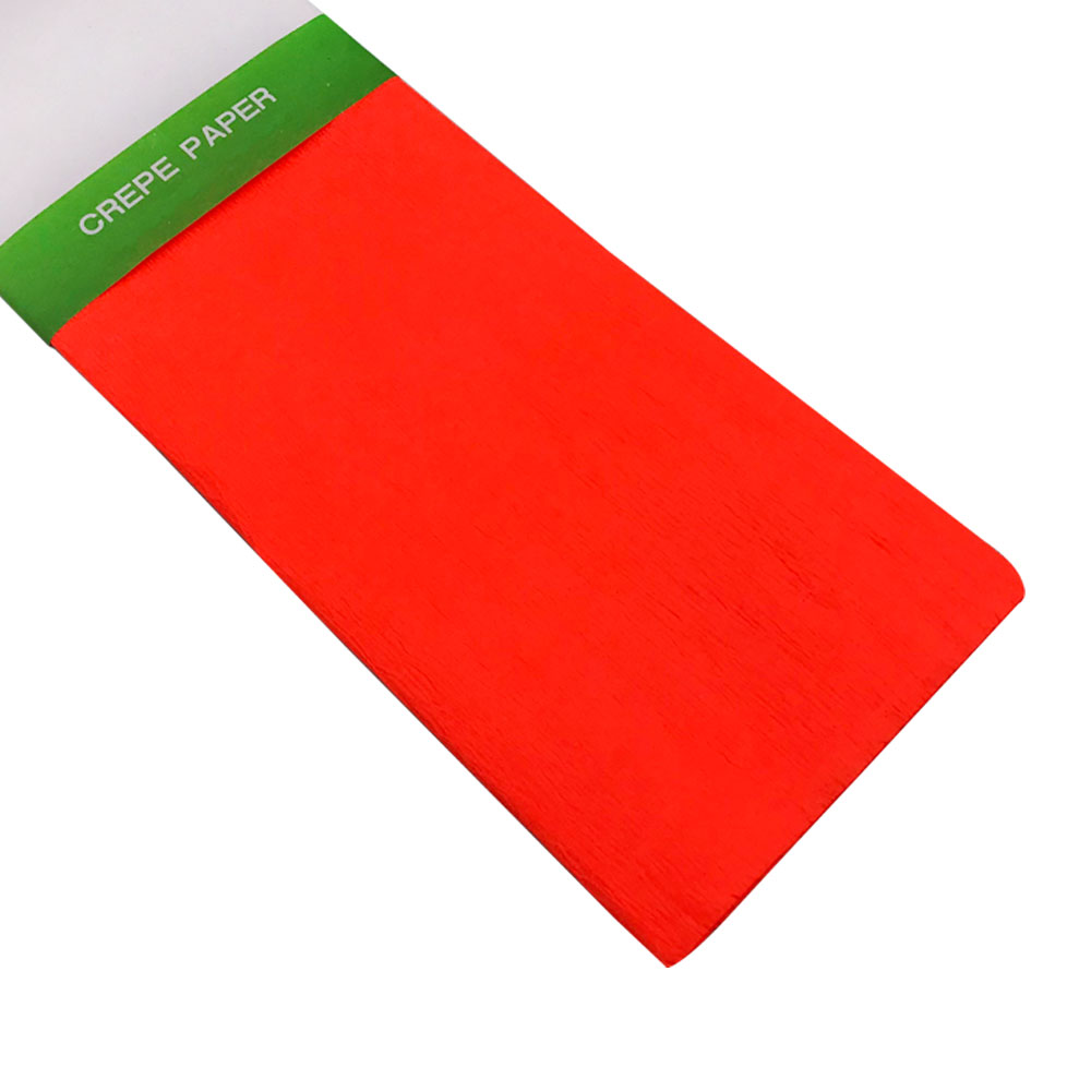 Rollo de Papel Crepé (50 x 150 cm) Fluorescente Rojo