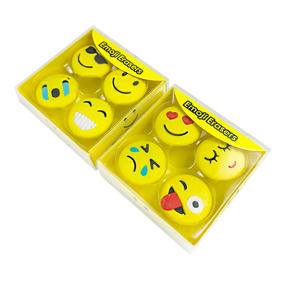 Set de 4 Unidades de Goma de borrar en forma de Emoji