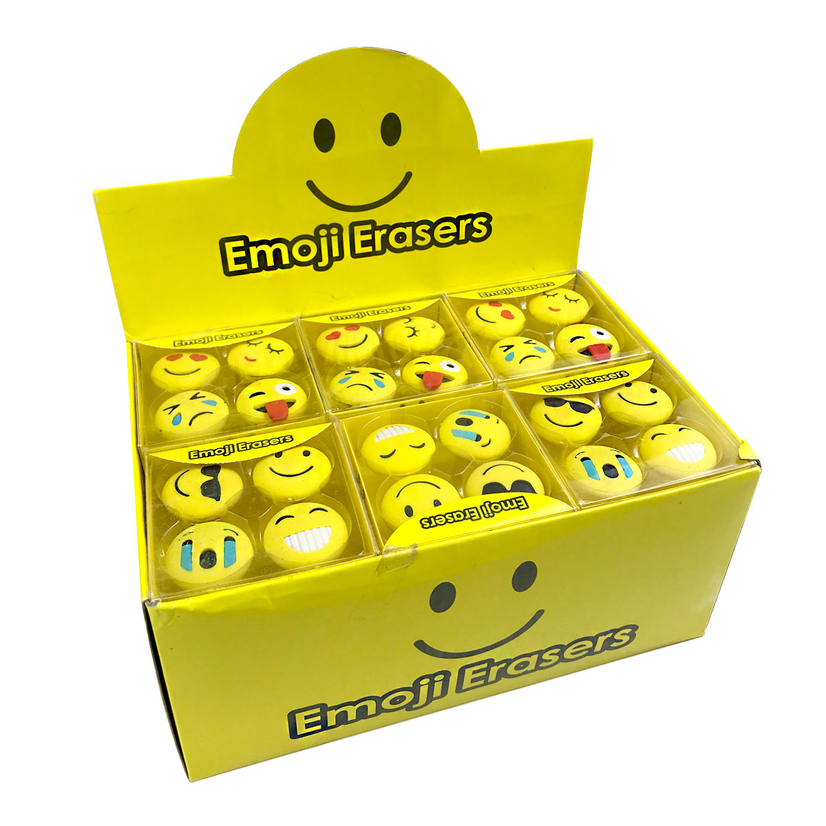 Set de 4 Unidades de Goma de borrar en forma de Emoji