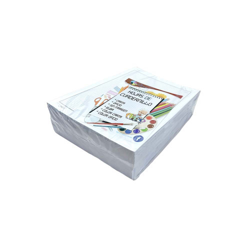 Paquete de 1000 Hojas de Cuadernillo Cuadrícula 0.5 mm. (Normal) Color Plomo Tamaño Carta