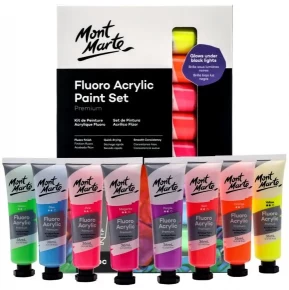 Set de Pintura Acrílica Metalizada Premium 8 piezas x 18 ml - Mont Marte PMMT8181