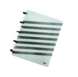 Cuaderno de Discos Color Blanco y Negro Kit Completo Tamaño 19x24 cm. - BRW - CD1001