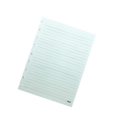 Paquete de Recarga / Repuesto de 80 Hojas Rayadas Para Cuaderno de Discos 17.3 x 23.2 cm. - 90 Gramos - BRW - CD1041