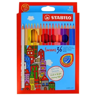 Set 36 EcoLápices de Colores Hexagonales + 1 Tajador - 120136EX - Faber-Castell