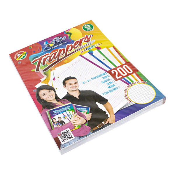 Paquete de 200 Hojas para Trapper Color Gris Tamaño Carta 5 Perforaciones ABC  HTPABC018
